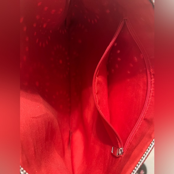 Carlos Santana Black & Red Gently Used Clutch - Picture 3 of 4